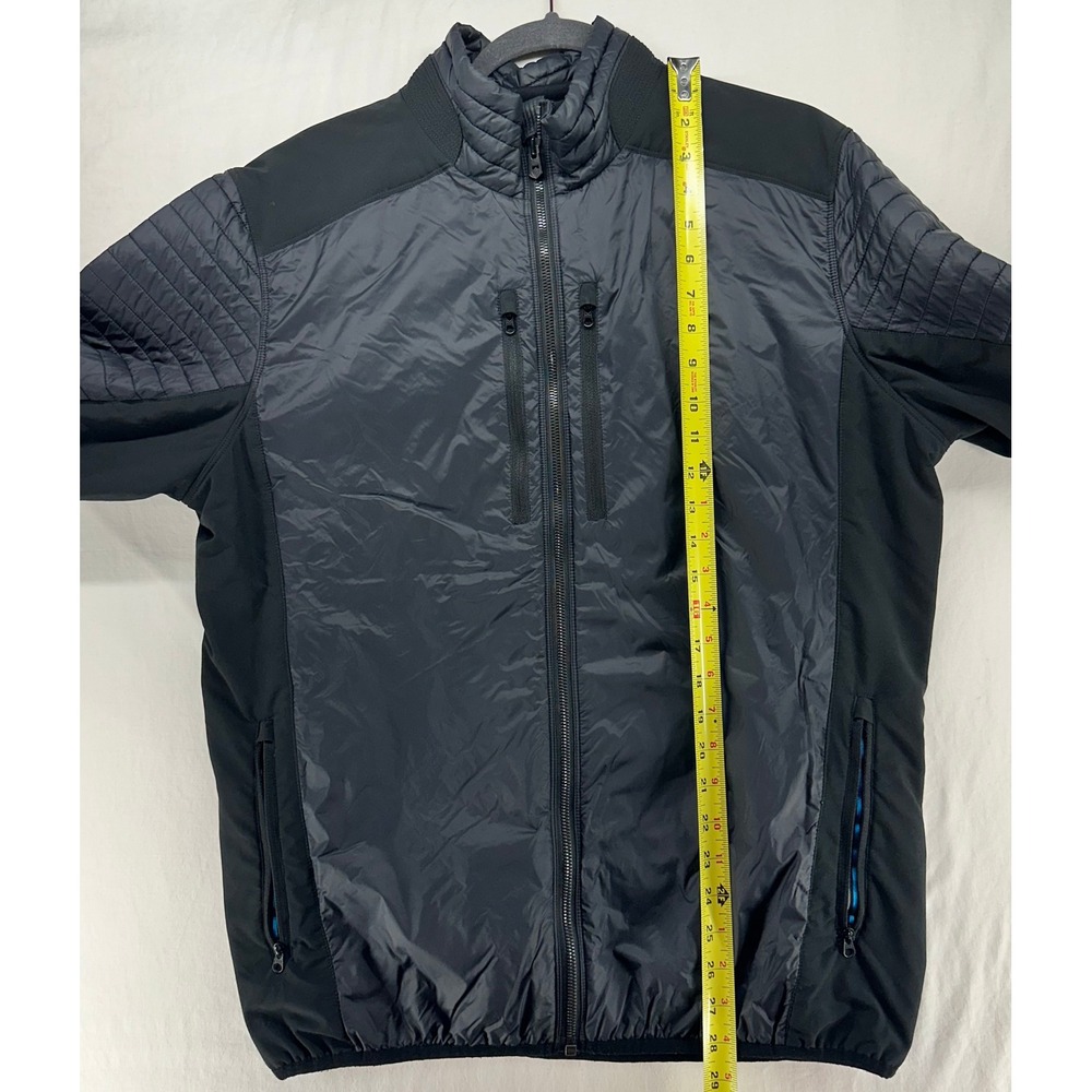 Kuhl Projekt Mens Large Black Quilted Hybrid Insulated Full Zip Jacket Pockets - Picture 5 of 8